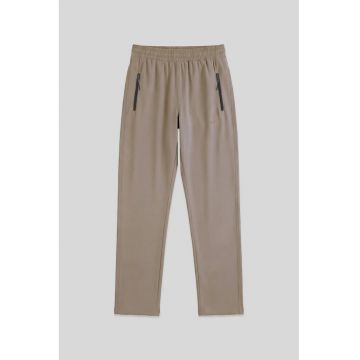 Pantaloni de trening - Pantaloni de trening cu croiala dreaptafsa - Maro camel