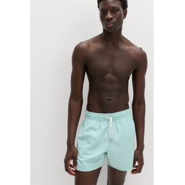 Pantaloni scurti de baie din material cu uscare rapida - Mint