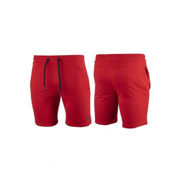 Pantaloni scurti sport pentru barbati -  4FSS23TSHOM156 - Bumbac/Poliester - Rosu