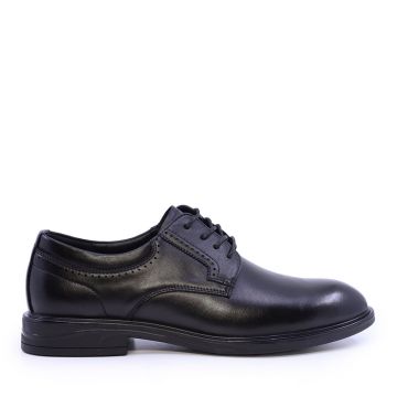 Pantofi derby bărbați Benvenuti negri din piele 3852BP094N