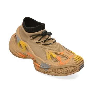 Pantofi sport BITE THE BULLET maro, X5560, din material textil