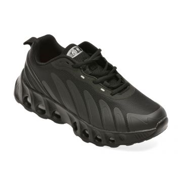 Pantofi sport BITE THE BULLET negri, M26, din material textil
