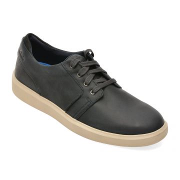 Pantofi sport CLARKS bleumarin, BRODSEA, din piele naturala