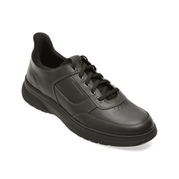 Pantofi sport CLARKS negri, MULLEAS, din piele naturala