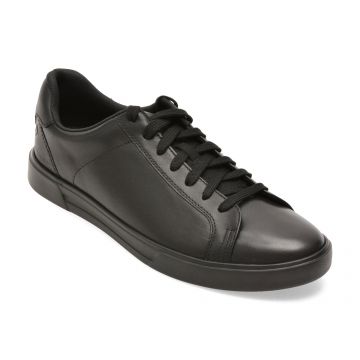 Pantofi sport CLARKS negri, ROMSLAC, din piele naturala