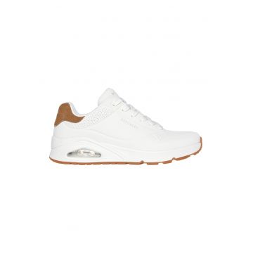 Pantofi sport cu insertii de piele intoarsa Uno-Suited On Air - Alb