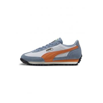 Pantofi sport - Easy Rider Vintage cu garnituri de piele intoarsa - Portocaliu/Albastru inchis