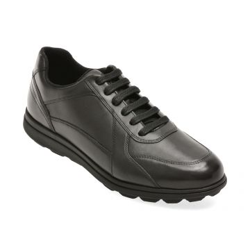 Pantofi sport GEOX negri, U45GRA, din piele naturala