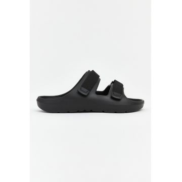 Papuci cu inchidere velcro - Negru