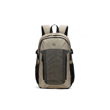 Rucsac textil cu buzunar frontal de plasa - Verde