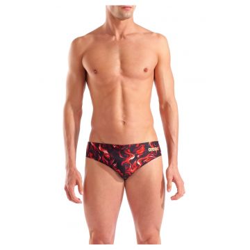 Slip inot barbati  Graphic Swim Indomitus - Editie Limitata - Rosu/Negru