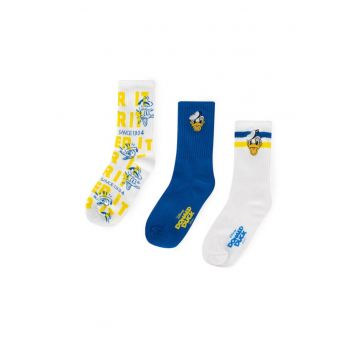 Sosete unisex  multicolor - 34-38 EU - set 3 perechi
