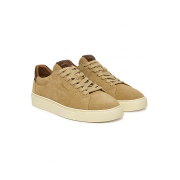 Tenisi bej din piele naturala pentru barbati - Bej