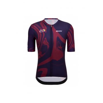 Tricou ciclism barbati  Bordeaux - Rosu/Albastru