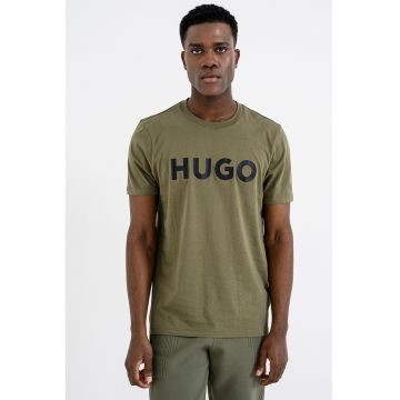 Tricou regular fit cu logo cauciucat Dulivio