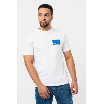 Tricou regular fit de bumbac organic - Alb optic