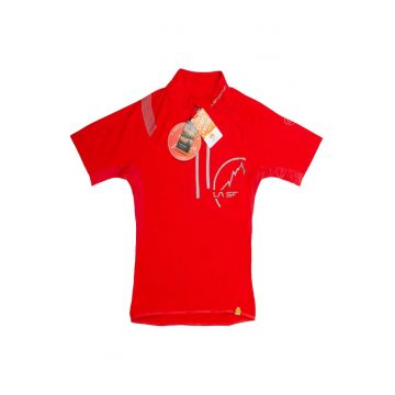 Tricou tehnic  Promo Mattstock - rosu - 100% poliester - pentru trekking - set XXL