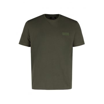 Tricou uni din bumbac - Comfort Fit - barbati -  T-Indu - kaki -
