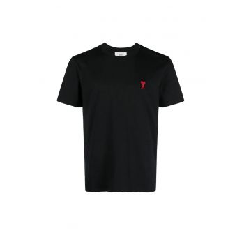 Ami de Coeur T-Shirt Black Regular Fit red heart Unisex - Rosu/Negru