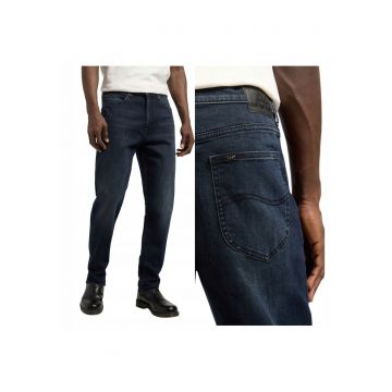 Blugi Barbati -  Austin Below Zero - W32-L32 US - Albastru - Regular Fit - Bumbac - Design Clasic Casual - Ideal Pentru Uz Zilnic - Lungi