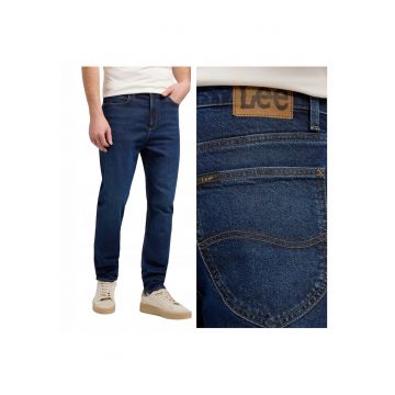 Blugi Barbati -  Style Austin - W31-L32 US - Albastru - Regular Fit - Bumbac - Design Clasic Casual - Ideal Pentru Uz Zilnic - Lungi