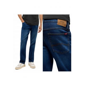 Blugi Barbati -  Tramper Straight - Marime W32-L32 - Albastru - Straight Fit - Bumbac - Design Clasic Casual - Lungi - Ideal Pentru Uz Zilnic
