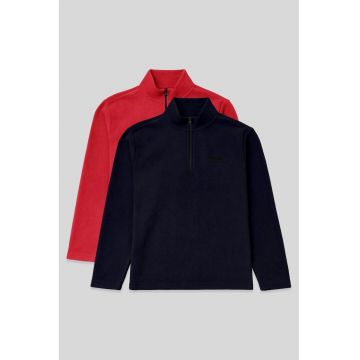 Hanorac barbati  regular fit - maneci lungi - albastru marin - poliester