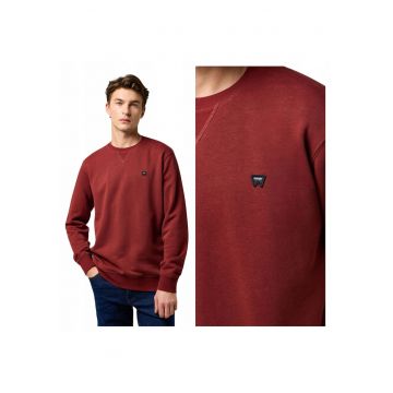Hanorac sport pentru barbati -  Marimea XL - Rosu - Model SIGN OFF CREW - Croiala confortabila regulara dreapta - Fara inchidere - Material moale din bumbac 80% si poliester 20% calduros