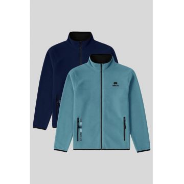 Hanorace  bleumarin - plusat - 100% poliester - pentru barbati