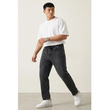 Pantaloni - Barbati - BDART Blugi Relaxed Fit - Gri Carbune -