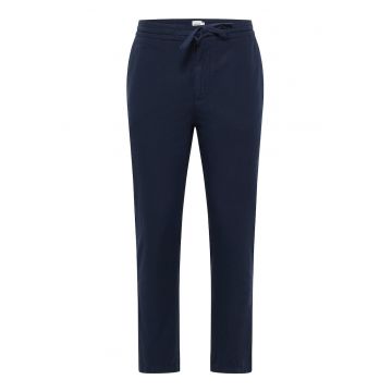 Pantaloni conici din amestec de in Milano - Bleumarin