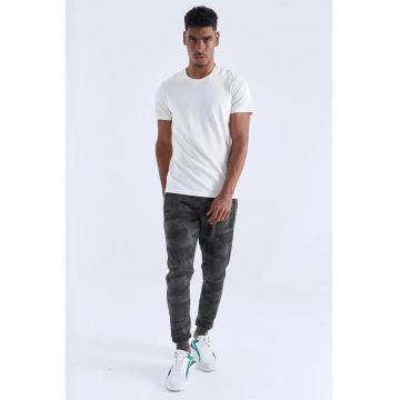 Pantaloni de trening - Barbati - Pantaloni de trening TOMMY pentru barbati - camuflaj - croiala Gri carbune - Gri
