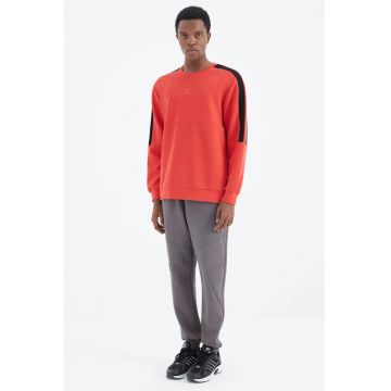 Pantaloni de trening - Barbati - Pantaloni de trening TOMMY pentru barbati - cu croiala relaxata - din fleece - Gri carbune -
