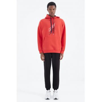 Pantaloni de trening - Barbati - Pantaloni de trening TOMMY pentru barbati - Regular-Fit - din fleece cu 3 fire - Negru -