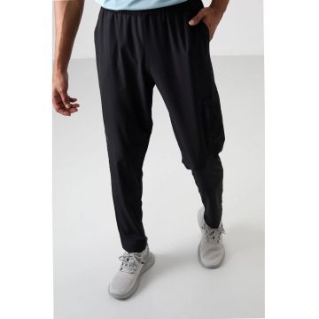 Pantaloni de trening - Barbati - Pantaloni de trening TOMMY pentru barbati - uni - cu snur - Negru -