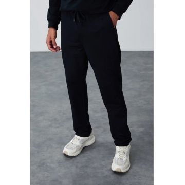 Pantaloni de trening - Barbati - Pantaloni de trening TOMMY pentru din amestec de bumbac - Regular-Fit - Negru -