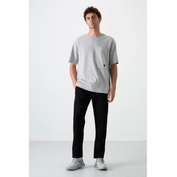 Pantaloni de trening - Barbati - Pantaloni de trening TOMMY pentru din fleece - Regular Negru -