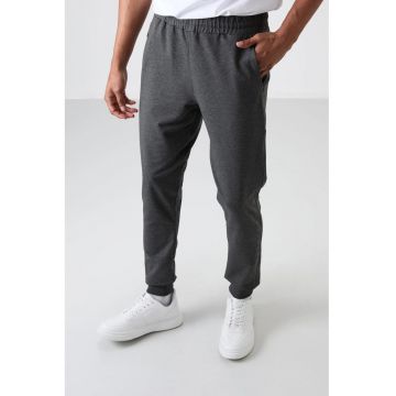 Pantaloni de trening - Barbati - Pantaloni de trening TOMMY Regular din amestec de bumbac - Gri carbune -