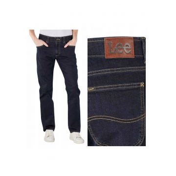 Pantaloni eleganti pentru barbati -  Marimea 31/34 - Bleumarin - Model STRAIGHT FIT MVP - Croiala dreapta - Material flexibil 77% bumbac - 21% poliester - 2% elastan - Inchidere fermoar - 5 buzunare