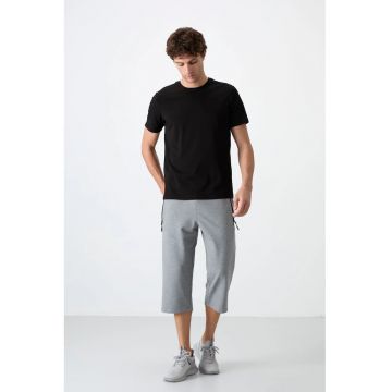 Pantaloni scurti - Barbati - Pantaloni scurti Capri ciclism TOMMY pentru barbati - Gri - Gri deschis