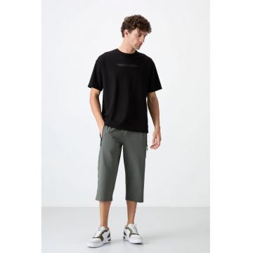 Pantaloni scurti - Barbati - Pantaloni scurti Capri ciclism TOMMY pentru barbati - Gri - Slate Grey