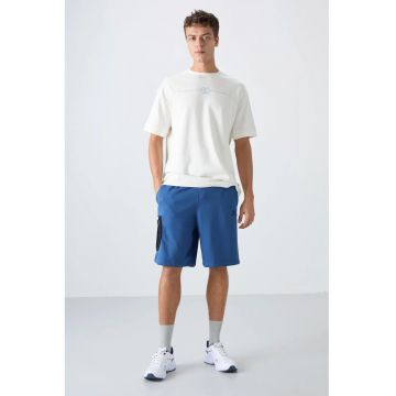 Pantaloni scurti - Barbati - Pantaloni scurti cargo TOMMY pentru cu croiala Albastru Cobalt -