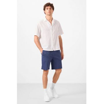 Pantaloni scurti - Barbati - Pantaloni scurti chino tesuti TOMMY pentru barbati - Albastru marin -