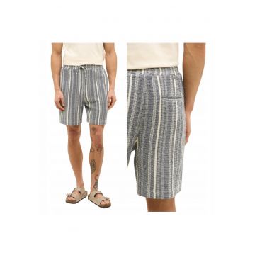 Pantaloni scurti casual -  Marimea 36 - Albastru - Stil Lockport Shorts - Croiala confortabila regular fit - Fara sistem de inchidere elastica - 100% bumbac de calitate - Are 5 buzunare