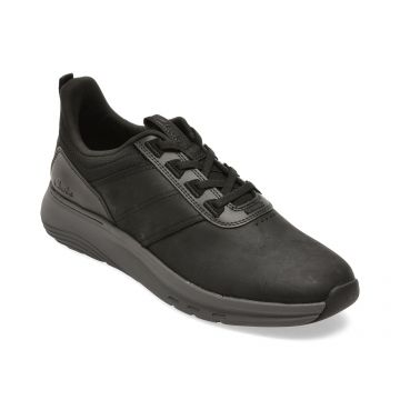 Pantofi sport CLARKS negri, MOTTRLX, din piele naturala