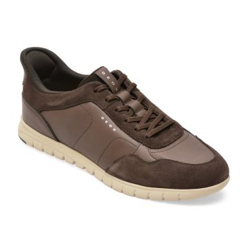 Pantofi sport GEOX maro, U66NEA, din piele ecologica