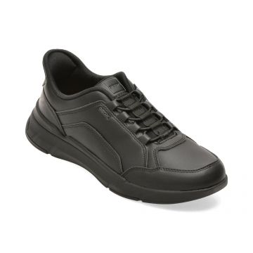 Pantofi sport GEOX negri, U659KA, din piele ecologica