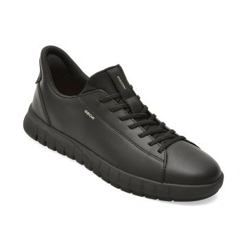 Pantofi sport GEOX negri, U65MAA, din piele naturala