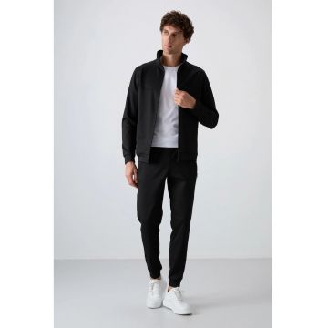 Set barbati  hanorac si pantaloni negru - si - Negru