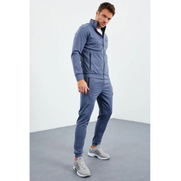 Set Trening  Barbati - Fermoar - Maya Blue - Poliester/Elastan
